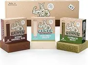 HENCH – Mens Soap Bar 3 Pack Natural Soap for Men Exfoliating & Moisturising No Palm Oil & No Harsh Chemicals Soothes Dry Irritated Skin Men's Gift Set (3pk OM/CG/BBR)