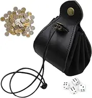 BASSE DICE GAME, BASSE DICE | Artificial Leather Drawstring Bag for Game Dice | Multi Purpose Jewelry Container, Student Entertainment Prop for Boys for Home,, Single Attribute, Fare riferimento alla