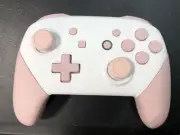 New Nintendo Switch Custom White w/ Pink button PRO Wireless Controller