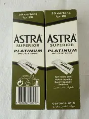 200 X Astra Superior Double Platinum Edge Safety Razor Blades FREE SHIPPING