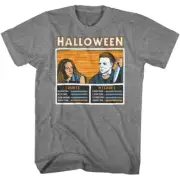 Halloween Men's T Shirt Laurie Versus Michael Strode Best Screamer v Myers Merch