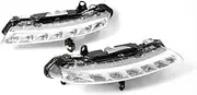 LED DRL Daytime Running Light Front Fog Lamps Assembly Accessories Compatible with Mercedes Benz S-Class W221 2009 2010 2011 2012 2013