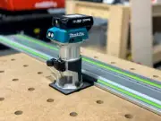 Makita Router Adapter to Festool Track Saw Guide Rail with Rail Stops