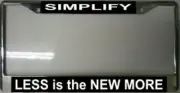 Simplify Less Is The New More Chrome Frame