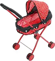 Toy Stroller for Dolls Baby Doll Accessories Set Realistic Stroller Toy Encourage Pretend Play for Boys and Girls