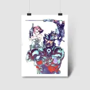 MGS Snake & Meryl Silverburgh Poster| Classic Metal Gear Art High Quality Prints
