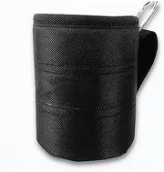 Thickened Wear Resistant Black Tool Belt Pouches For Screw And Nails Storage Portable Waist Bag Cylinder Utility Pouches