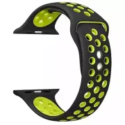 Sports Silicone Strap Band for Apple Watch and other Smart Watches 42/44mm-Black