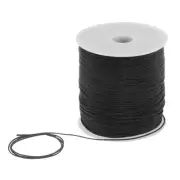 1mm Nylon Satin Cord 305 Yards Bracelet String Beading Thread, Black