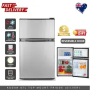 Kogan 87L Top Mount Fridge Freezer Silver Compact AU Stock Gift