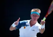 Petr Korda Czech Republic at a men's singles match at the Lipton I- Old Photo