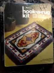 Vintage Malina Hook- A -Rug Kit Sirocco Latch Hook Wall Hanging " 20x 27"
