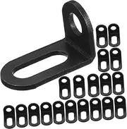 HOMSFOU Metal Shelf Brackets 40pcs l Brackets Smooth Strong and Resilient for Lasting Use