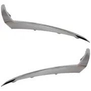 Pair Set of 2 Bumper Face Bar Trims Molding Step Pads Front Driver & Passenger (for: Nissan)
