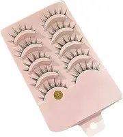 5 Pairs False Eyelashes Band Wispy Lashes DIY Cosplay Soft Comfortable Lash Extensions Fake Eye Lashes Lightweight for Office