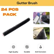 24pcs Home Garden Gutter Guard Brush For Leaf Twigs Filter