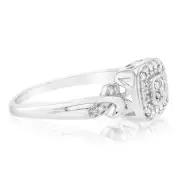 Luminesce Lab Grown 10 Diamonds Ring in Sterling Silver, Q