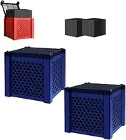 Pure Cube Water Trough Filter 2.0 – Activated Carbon Trough Purifier Cube,Eco-Aquarium WaterTrough Purifier Cube,Horse Manger/Fish Tank Activated Carbon Filter Media,High Efficiency Reusable (Blue*2)