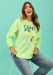 [Virtuelle] Taking Shape Cotton Blend Capri Sweater Size 20 in Citrus Glow - Plus Size Women's Clothing Citrus Glow