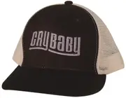 Jim Dunlop Crybaby Trucker Hat with Silver Embroidery and White Mesh Back
