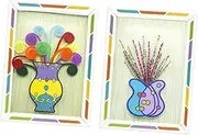 Tofficu Button Bouquet Kit 2 Sets Handmade DIY Craft for Boys and Girls Safe Materials Random Style