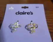 Claire's Girls 2 Rings Gold & Silver Snakes size 3.5