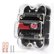 MICTUNING 80 Amp Circuit Breaker with Manual Reset Switch 12-32V DC