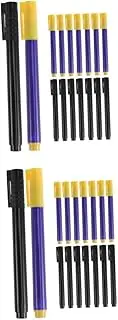 TEHAUX 2sets Restaurant Supplies Money Checker Pen Detect Counterfeit Ease 16pcs*2