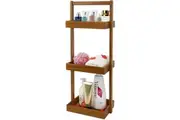 Teak Shower Caddy Corner 3 Tier Organizer