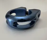 Kalloy BMX Seat Post Clamp Blue NOS - New In Bag Old School Bike Vintage Frame