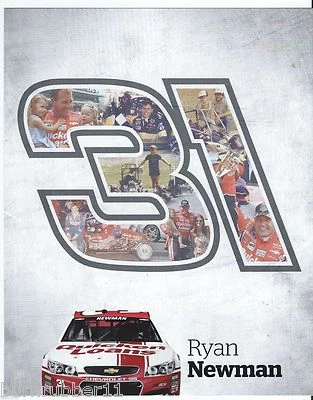 2014 RYAN NEWMAN "QUICKEN LOANS" #31 RCR NASCAR SPRINT CUP POSTCARD