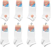 [COSHAL] 12 Pairs Women's Cotton Trainer Socks, Low Cut Ankle Style No Show Socks Invisible Low Cut Sports Trainer Liner Socks for Women Pastel Black White Colours