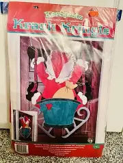 Kersplatz Krash Kringle 3D Nylon Sculpt Door Decoration Santa Claus Christmas