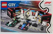 LEGO 60444 City: F1 Garage & Mercedes-AMG & Alpine Cars - Brand New & Sealed