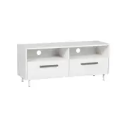 2 Drawer TV Unit In White