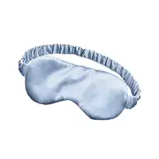 Silk Sleep Eye Mask for Men Women Soft Blindfold Mulberry Silk Sleep Mask for Travel Nap-Blue