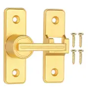 180° Barn Door Lock Flip Latches Safety Door Bolt Latch Lock Gold