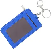 FUNNETOYU Pu Card Holder with Keychain Wallet Id Badge Holder for Multiple Cards for Office and Travel Pu Material Spacious Design