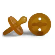 Natural Rubber Soother Round Dummy Twin Pack Medium 3-6 Months Teats