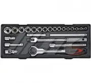 JTC 3/8"DR.23PCS SOCKET SET 6~22 MM, JTC TOOLS # K3234