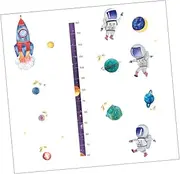 LIFKOME 1Set Removable Astronaut Height Chart Decal for Fun Growth Measurement Sticker for Bedroom Playroom Decor for Tracking Height Growth and Development
