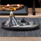 Ceramic Backflow Aroma Diffuser Handmade Incense Stick Holder Office Ornaments