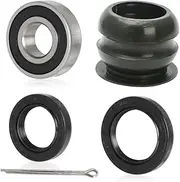 Upper Steering Stem Shaft Bushing Oil Seal & Dust Seal Bearing Kit Replaces 91205-950-003 91258-HB3-003 53221-HC4-004 96150-60041-10 For Honda TRX300 FourTrax 300 TRX350 TRX400 TRX450 Foreman Rancher