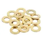 28Pcs Brass Flat Washer, M10 10 x 20 x 1.5mm Fenders Washers Assortment
