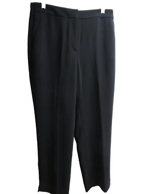 J Crew Pants Black Pants Sz 10 Elastic Back Fly Front 2 Front Pockets Faux Back