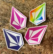 Volcom sticker 4 pack - Skate Surf Snowboard Set