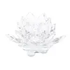 60mm Quartz Crystal Lotus Flower Crafts Glass Fengshui Ornaments Figurines Gift