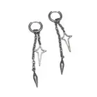 Trend Cross Star Earrings for Women Tassels Chain Earrings Geometric Piercing