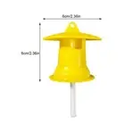 Reusable Fruit Fly Trap Killer Yellow Cage Drosophila Catcher Trap Fly D8C7