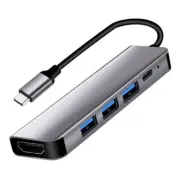 Thunderbolt 3 Adapter USB Type C Hub HDMI-compatible 4K USB-C Dock